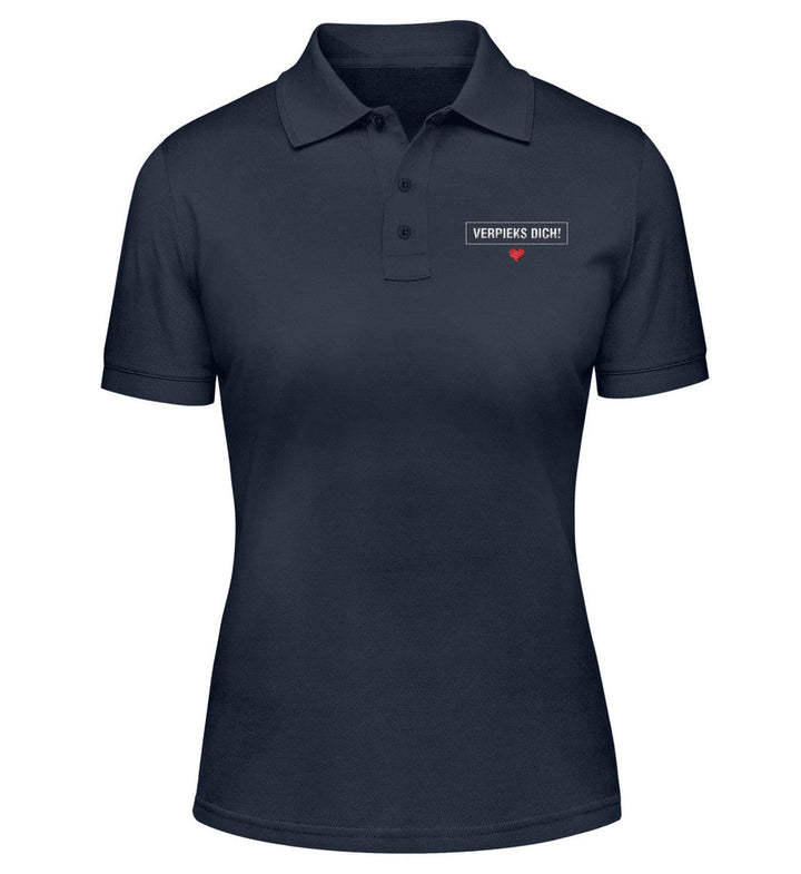 DEZENTE REBELLEN POLOSHIRT MÄDELS / EDLER STICK • VERPIEKS DICH-HARLEKINSHOP
