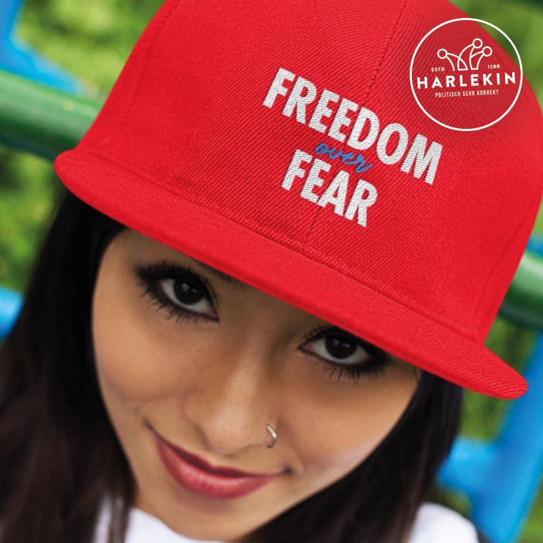 DEZENTE REBELLEN SNAPBACK • FREEDOM OVER // EDLER STICK-HARLEKINSHOP