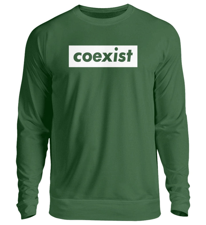 DEZENTE REBELLEN SWEATER MÄDELS • COEXIST - DUNKEL-HARLEKINSHOP