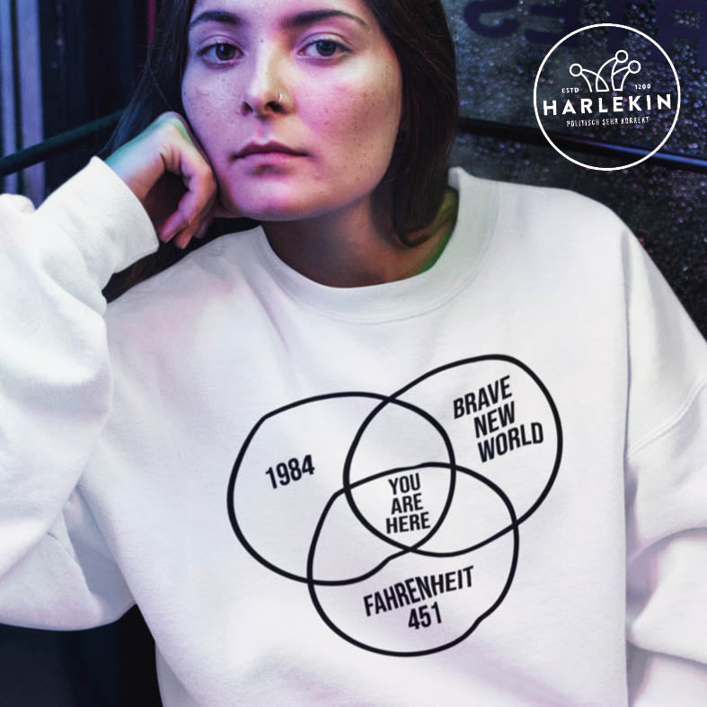 DEZENTE REBELLEN SWEATER MÄDELS • DYSTOPIE - HELL-HARLEKINSHOP