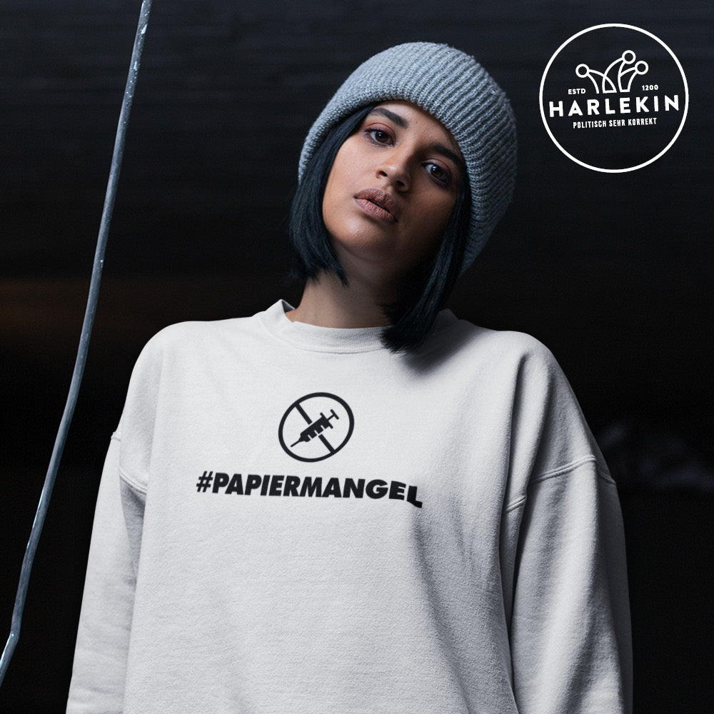 DEZENTE REBELLEN SWEATER MÄDELS • PAPIERMANGEL - HELL-HARLEKINSHOP