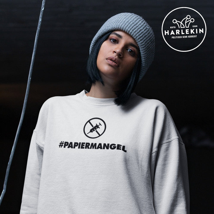 DEZENTE REBELLEN SWEATER MÄDELS • PAPIERMANGEL - HELL-HARLEKINSHOP
