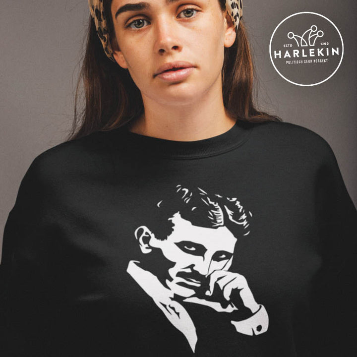 DEZENTE REBELLEN SWEATER MÄDELS • TESLA PORTRAIT-HARLEKINSHOP