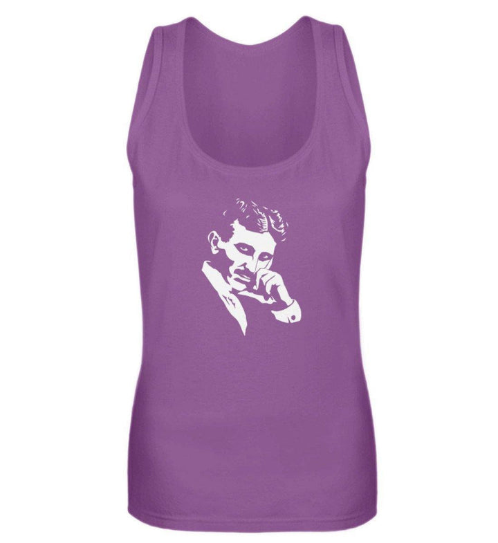 DEZENTE REBELLEN TANK TOP MÄDELS • TESLA PORTRAIT-HARLEKINSHOP