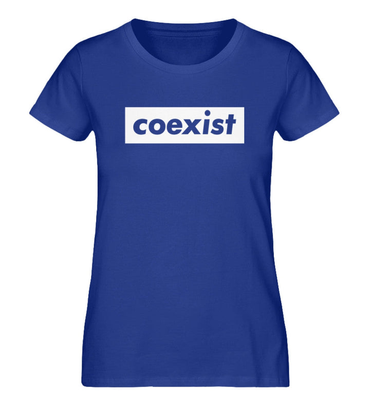 DEZENTE REBRELLEN ORGANIC SHIRT MÄDELS • COEXIST - DUNKEL-HARLEKINSHOP