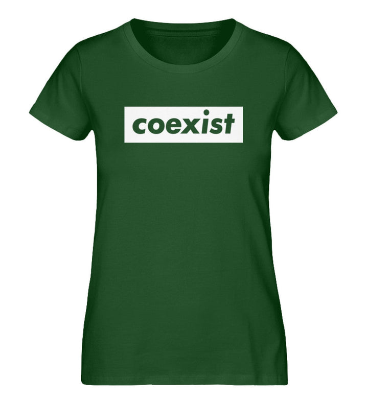 DEZENTE REBRELLEN ORGANIC SHIRT MÄDELS • COEXIST - DUNKEL-HARLEKINSHOP