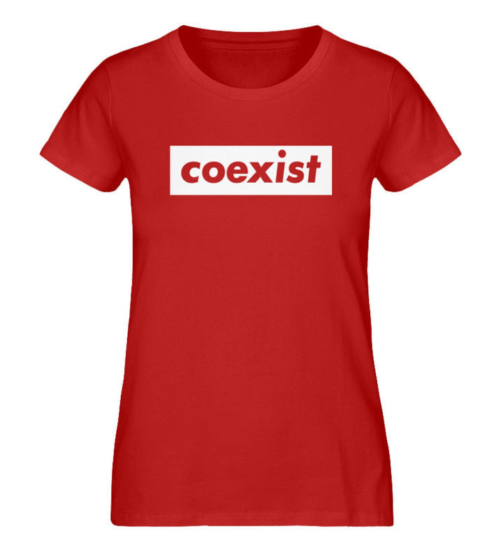 DEZENTE REBRELLEN ORGANIC SHIRT MÄDELS • COEXIST - DUNKEL-HARLEKINSHOP