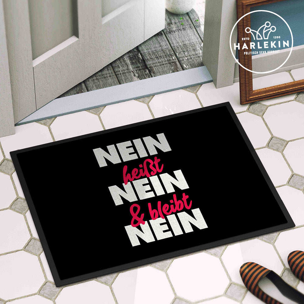 DIE MÖHRE: GRÜNZEUG FUSSMATTE • NEIN HEISST NEIN - DUNKEL-HARLEKINSHOP
