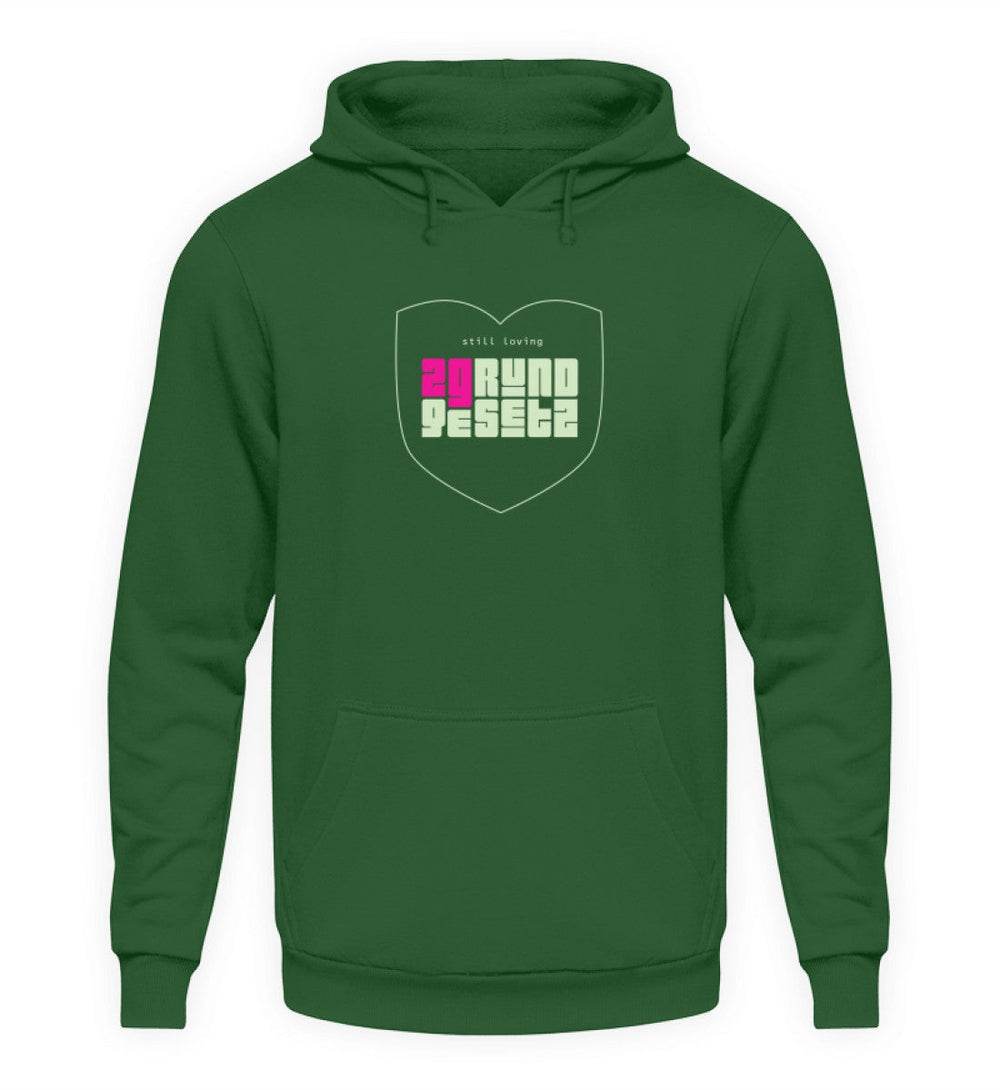 DIE MÖHRE: GRÜNZEUG HOODIE MÄDELS • 2G: STILL LOVING GRUNDGESETZ-HARLEKINSHOP