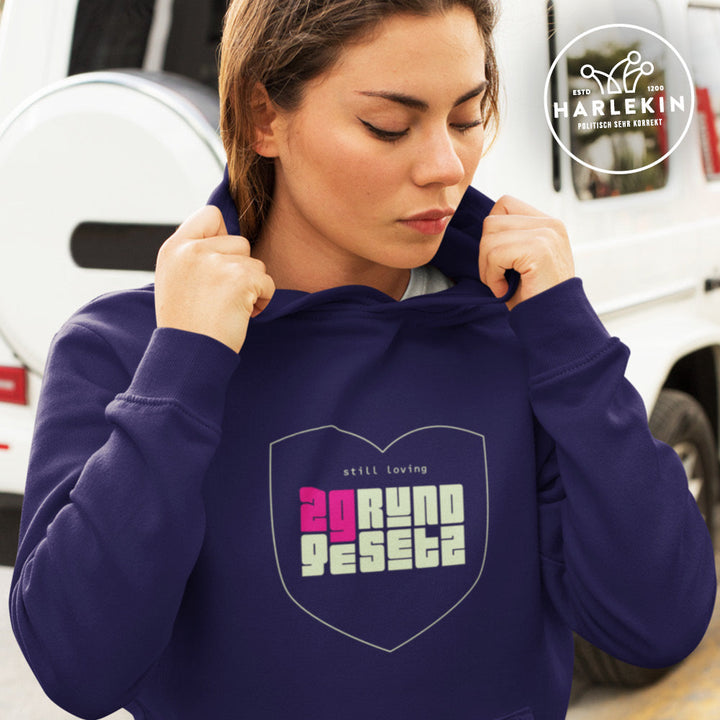 DIE MÖHRE: GRÜNZEUG HOODIE MÄDELS • 2G: STILL LOVING GRUNDGESETZ-HARLEKINSHOP