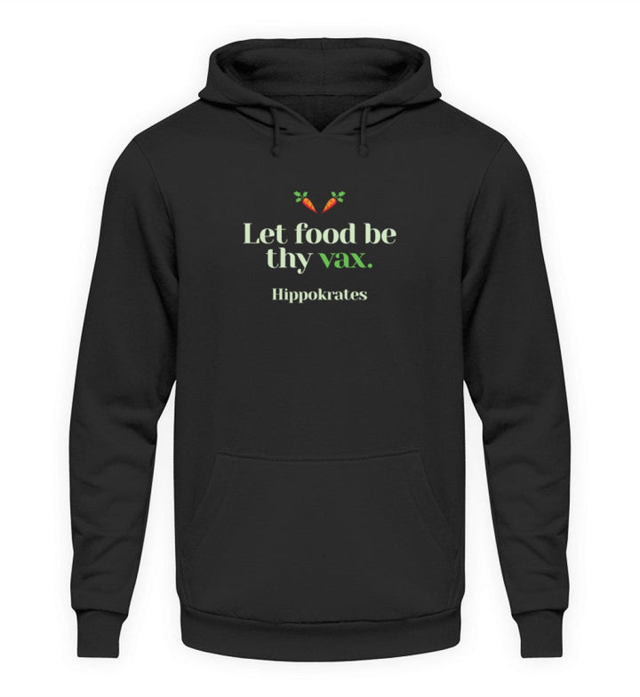 DIE MÖHRE: GRÜNZEUG HOODIE MÄDELS • FOOD & VAX / HIPPOKRATES - DUNKEL-HARLEKINSHOP