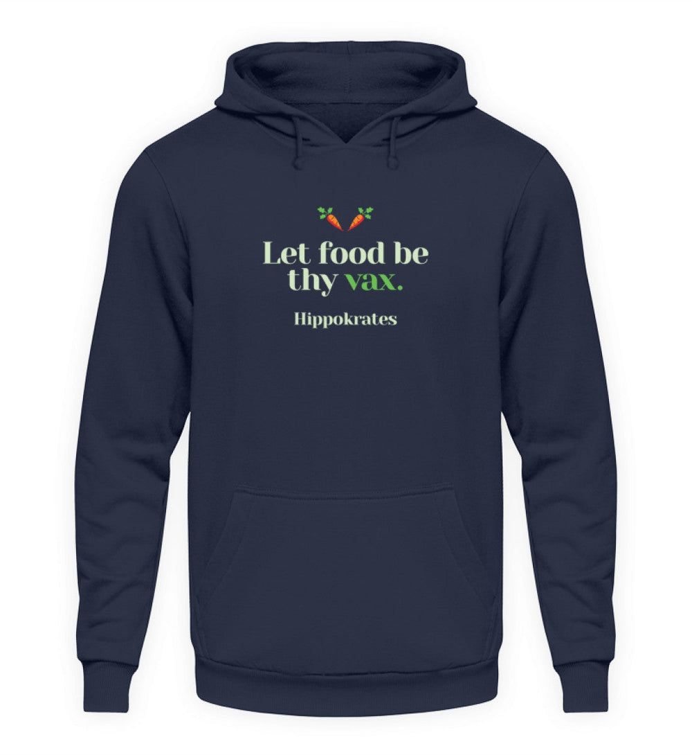 DIE MÖHRE: GRÜNZEUG HOODIE MÄDELS • FOOD & VAX / HIPPOKRATES - DUNKEL-HARLEKINSHOP