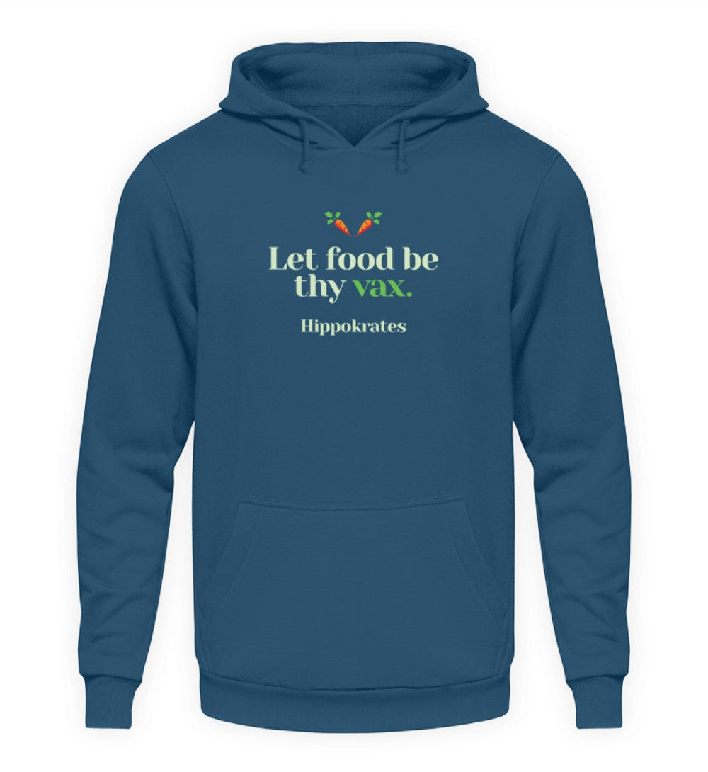DIE MÖHRE: GRÜNZEUG HOODIE MÄDELS • FOOD & VAX / HIPPOKRATES - DUNKEL-HARLEKINSHOP