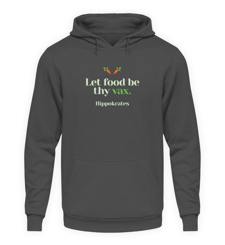 DIE MÖHRE: GRÜNZEUG HOODIE MÄDELS • FOOD & VAX / HIPPOKRATES - DUNKEL-HARLEKINSHOP