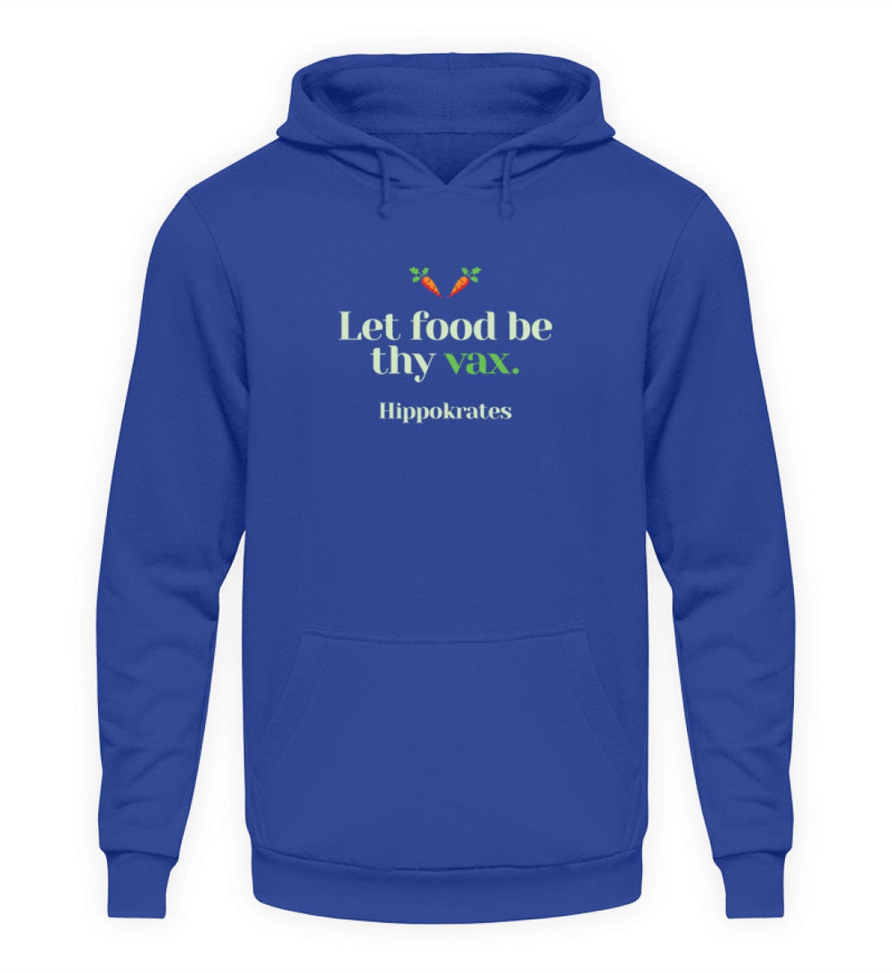DIE MÖHRE: GRÜNZEUG HOODIE MÄDELS • FOOD & VAX / HIPPOKRATES - DUNKEL-HARLEKINSHOP