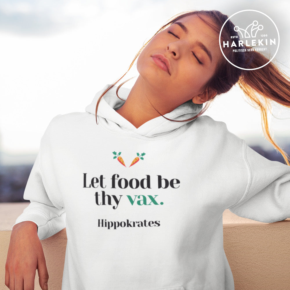 DIE MÖHRE: GRÜNZEUG HOODIE MÄDELS • FOOD & VAX / HIPPOKRATES - HELL-HARLEKINSHOP