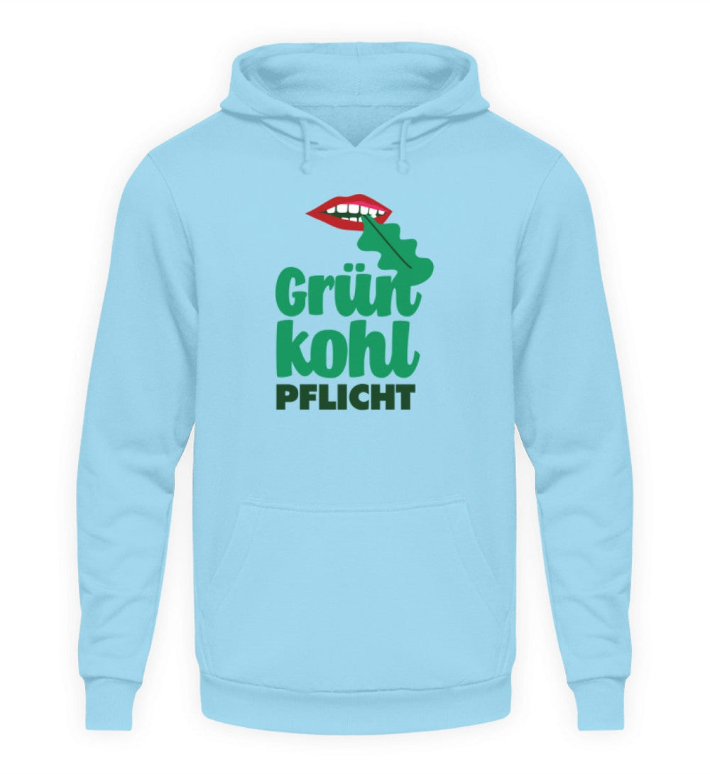 DIE MÖHRE: GRÜNZEUG HOODIE MÄDELS • GRÜNKOHL-PFLICHT-HARLEKINSHOP