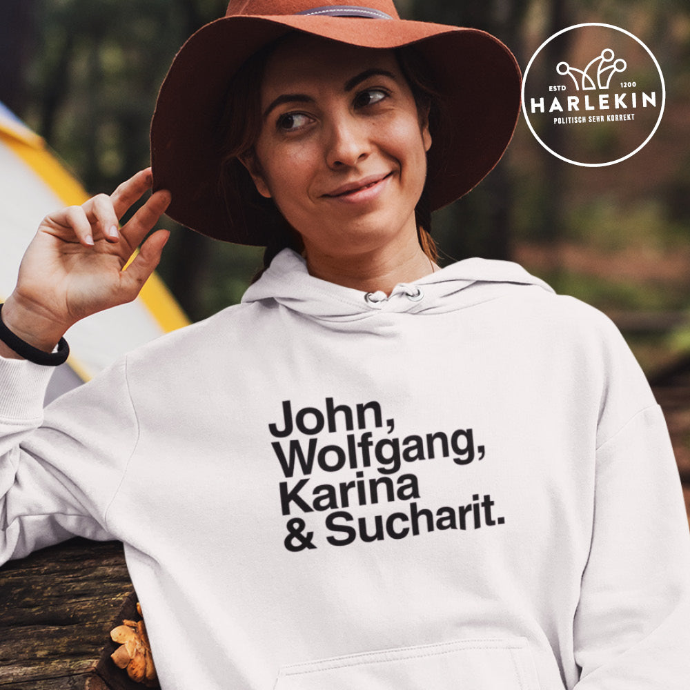 DIE MÖHRE: GRÜNZEUG HOODIE MÄDELS • JOHN, WOLFGANG, KARINA & SUCHARIT - HELL-HARLEKINSHOP
