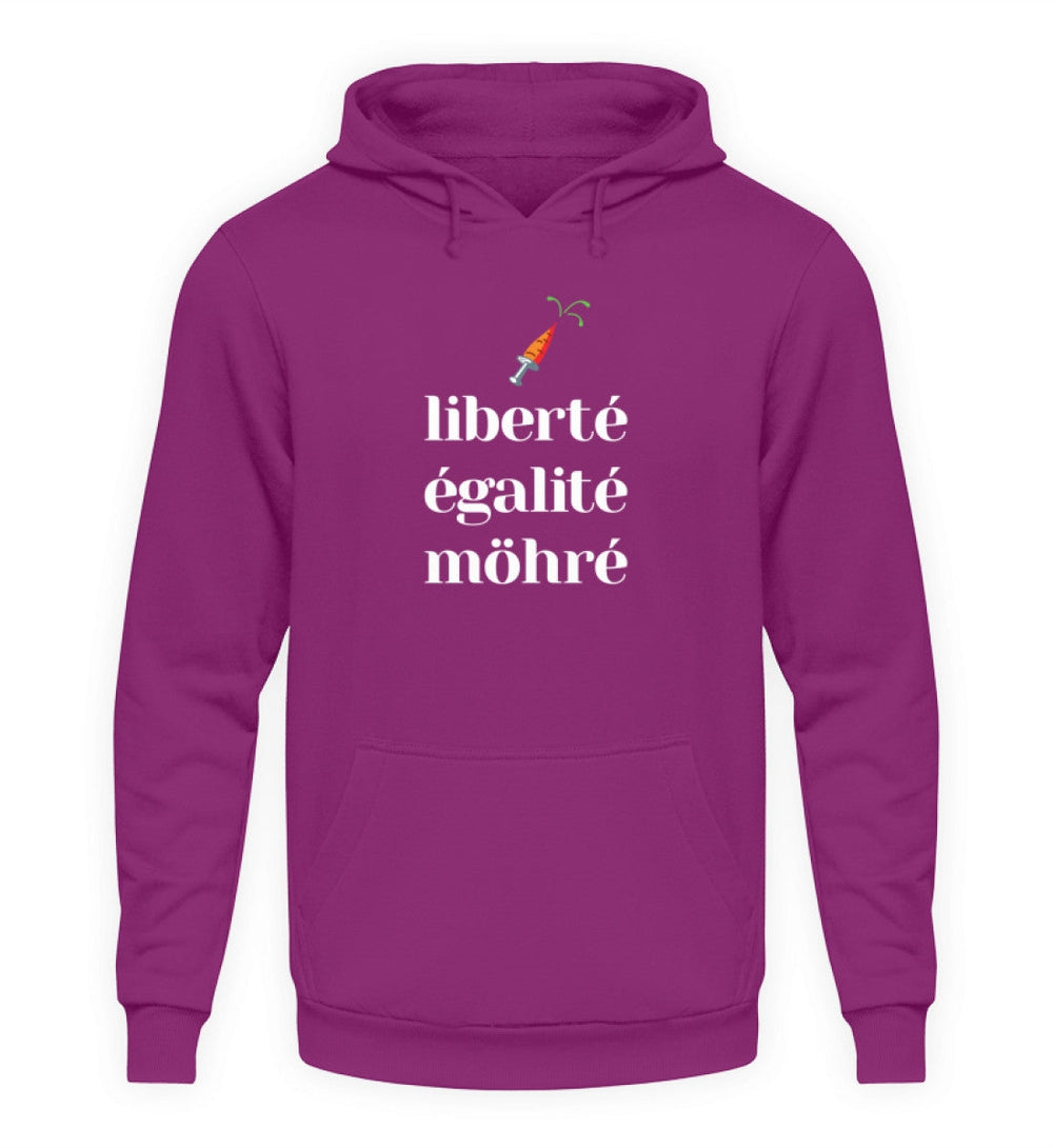 DIE MÖHRE: GRÜNZEUG HOODIE MÄDELS • LIBERTE EGALITE MÖHRE - DUNKEL-HARLEKINSHOP