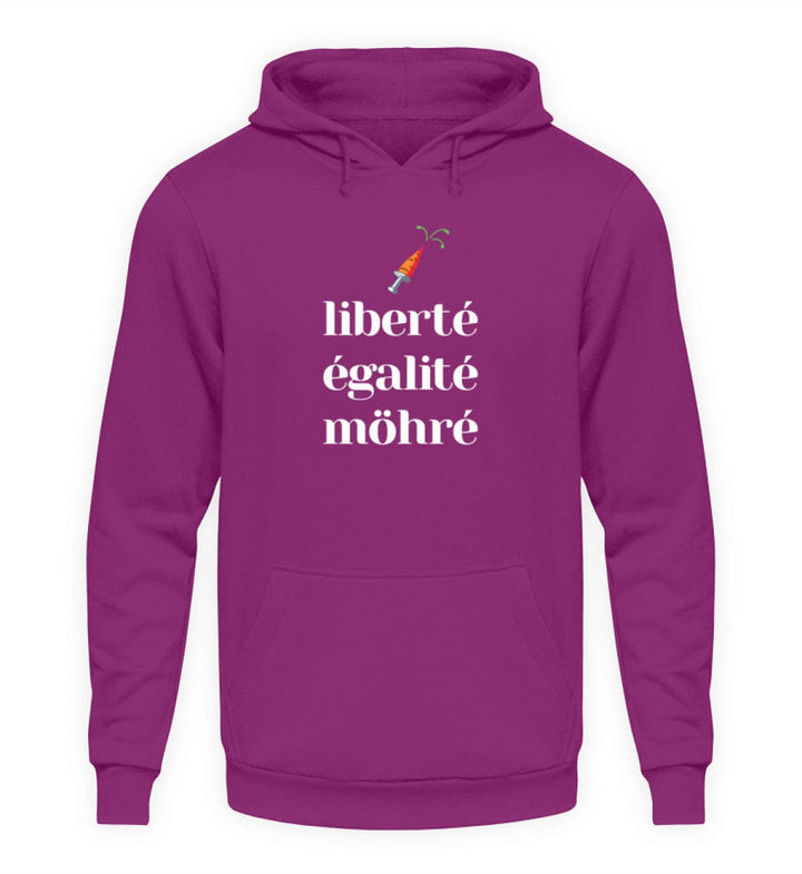 DIE MÖHRE: GRÜNZEUG HOODIE MÄDELS • LIBERTE EGALITE MÖHRE - DUNKEL-HARLEKINSHOP