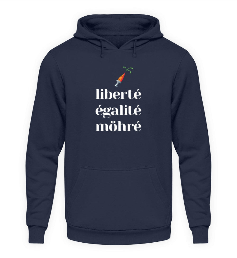 DIE MÖHRE: GRÜNZEUG HOODIE MÄDELS • LIBERTE EGALITE MÖHRE - DUNKEL-HARLEKINSHOP