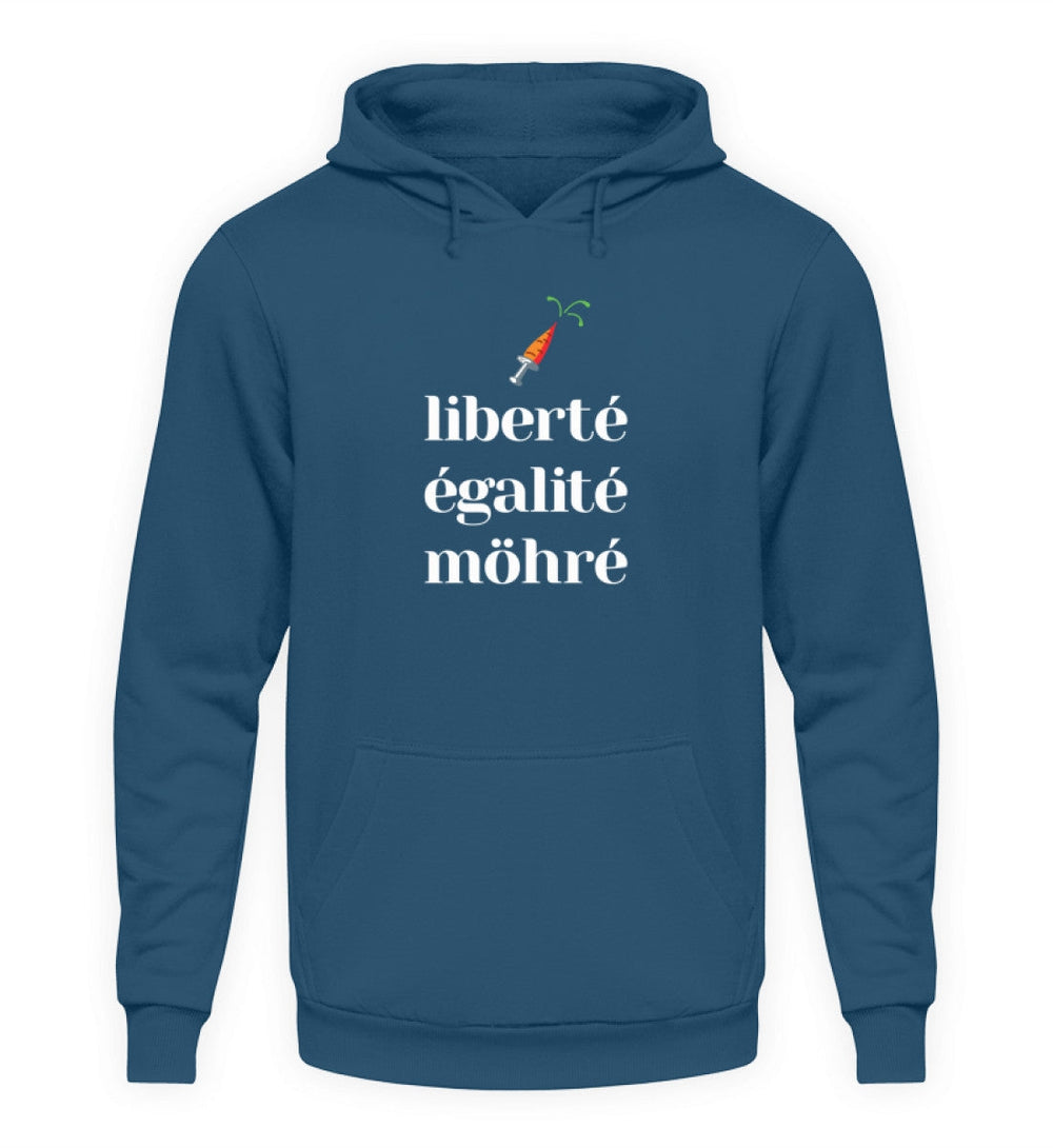 DIE MÖHRE: GRÜNZEUG HOODIE MÄDELS • LIBERTE EGALITE MÖHRE - DUNKEL-HARLEKINSHOP