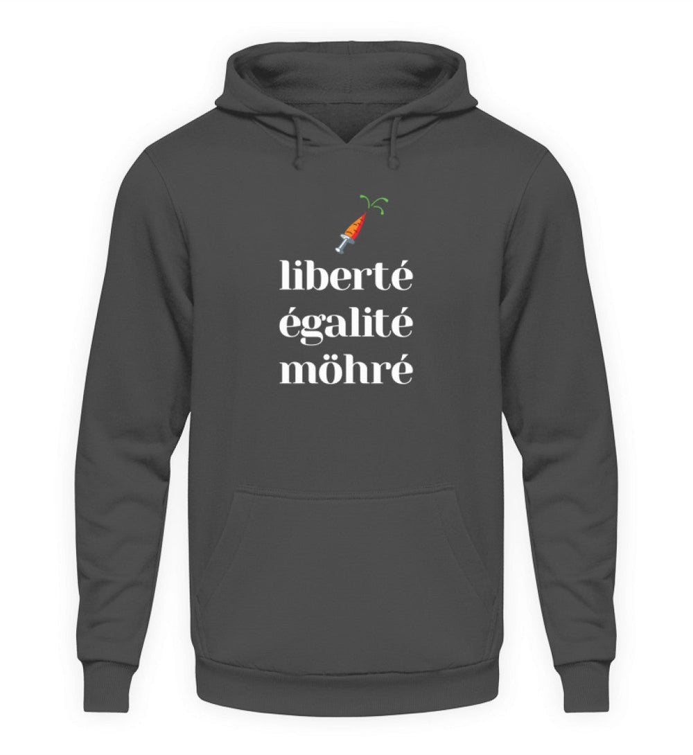 DIE MÖHRE: GRÜNZEUG HOODIE MÄDELS • LIBERTE EGALITE MÖHRE - DUNKEL-HARLEKINSHOP