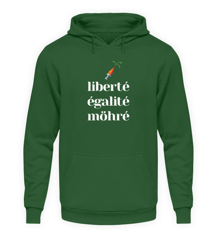 DIE MÖHRE: GRÜNZEUG HOODIE MÄDELS • LIBERTE EGALITE MÖHRE - DUNKEL-HARLEKINSHOP