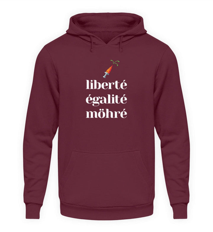 DIE MÖHRE: GRÜNZEUG HOODIE MÄDELS • LIBERTE EGALITE MÖHRE - DUNKEL-HARLEKINSHOP