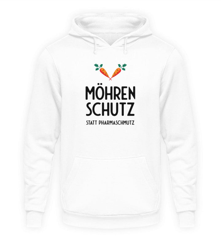 DIE MÖHRE: GRÜNZEUG HOODIE MÄDELS • MÖHRENSCHUTZ STATT PHARMASCHMUTZ - HELL-HARLEKINSHOP