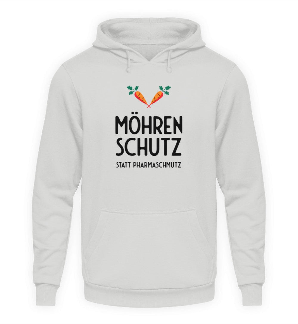 DIE MÖHRE: GRÜNZEUG HOODIE MÄDELS • MÖHRENSCHUTZ STATT PHARMASCHMUTZ - HELL-HARLEKINSHOP