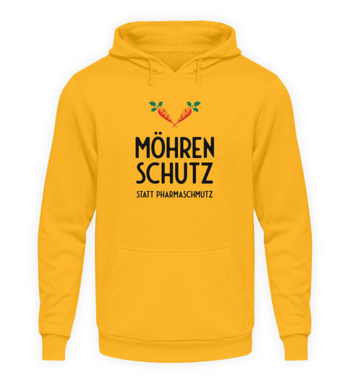 DIE MÖHRE: GRÜNZEUG HOODIE MÄDELS • MÖHRENSCHUTZ STATT PHARMASCHMUTZ - HELL-HARLEKINSHOP