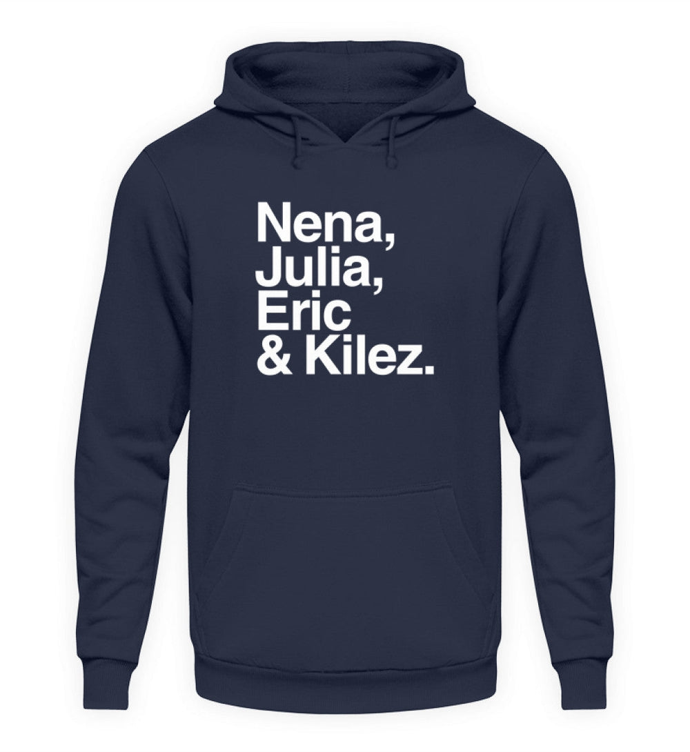 DIE MÖHRE: GRÜNZEUG HOODIE MÄDELS • NENA, JULIA, ERIC & KILEZ - DUNKEL-HARLEKINSHOP