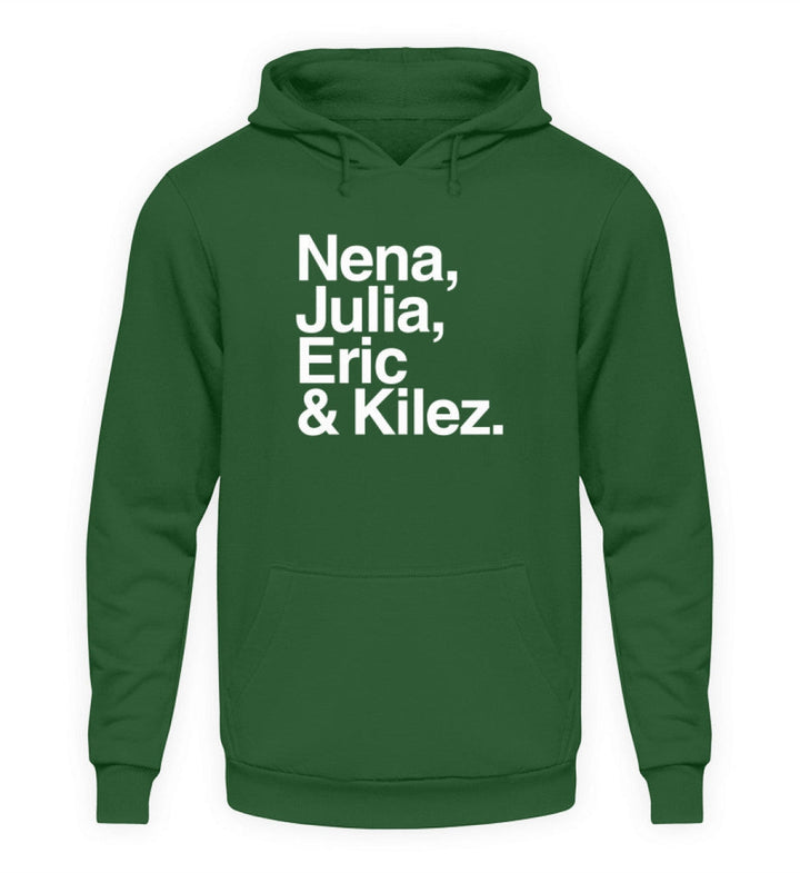 DIE MÖHRE: GRÜNZEUG HOODIE MÄDELS • NENA, JULIA, ERIC & KILEZ - DUNKEL-HARLEKINSHOP