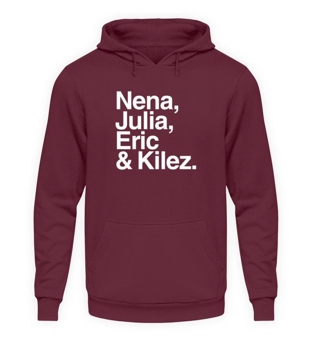 DIE MÖHRE: GRÜNZEUG HOODIE MÄDELS • NENA, JULIA, ERIC & KILEZ - DUNKEL-HARLEKINSHOP