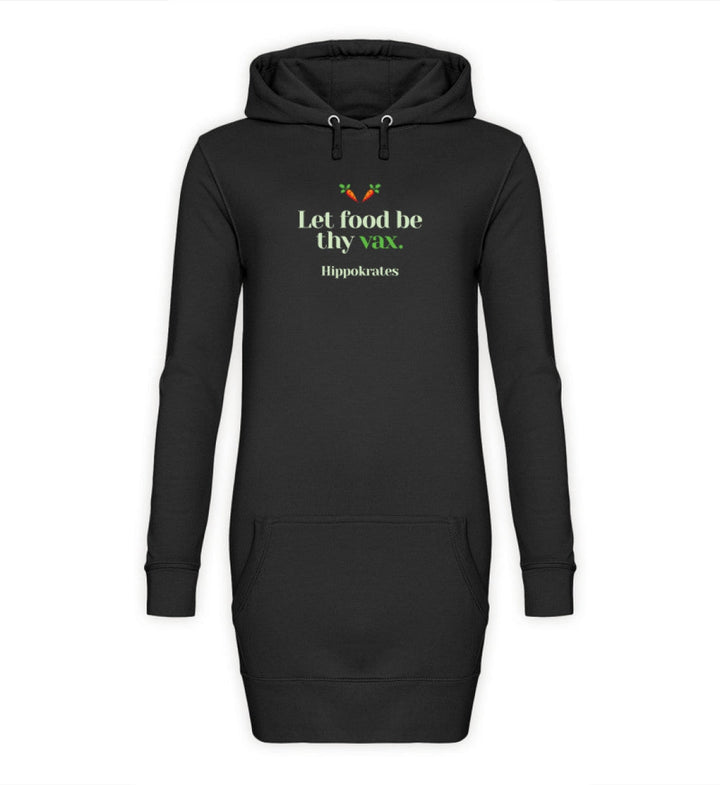 DIE MÖHRE: GRÜNZEUG HOODIEKLEID MÄDELS • FOOD & VAX / HIPPOKRATES - DUNKEL-HARLEKINSHOP