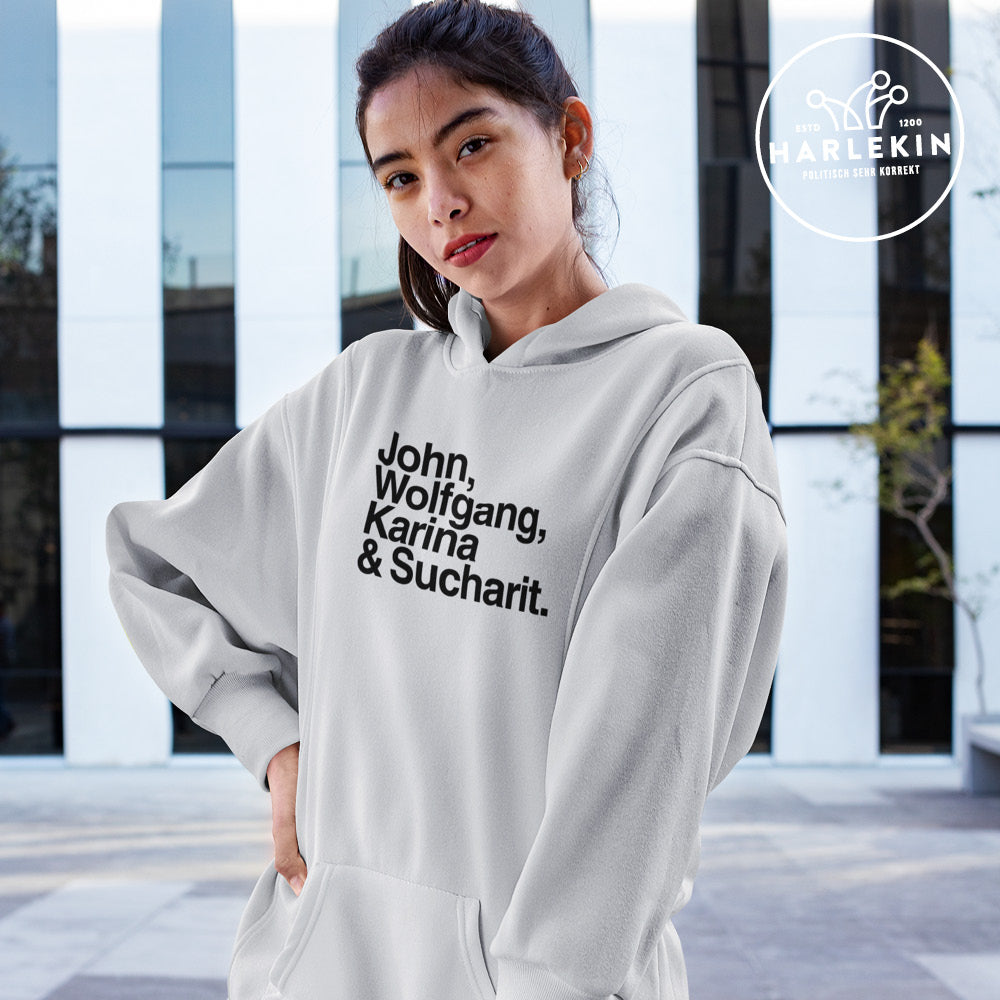 DIE MÖHRE: GRÜNZEUG HOODIEKLEID MÄDELS • JOHN, WOLFGANG, KARINA & SUCHARIT - HELL-HARLEKINSHOP