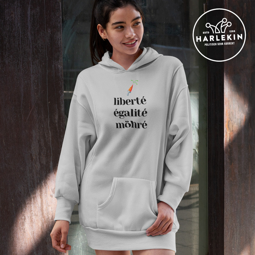 DIE MÖHRE: GRÜNZEUG HOODIEKLEID MÄDELS • LIBERTE EGALITE MÖHRE - HELL-HARLEKINSHOP