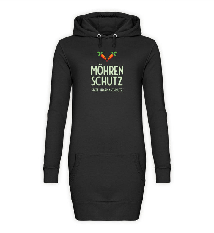 DIE MÖHRE: GRÜNZEUG HOODIEKLEID MÄDELS • MÖHRENSCHUTZ STATT PHARMASCHMUTZ - DUNKEL-HARLEKINSHOP