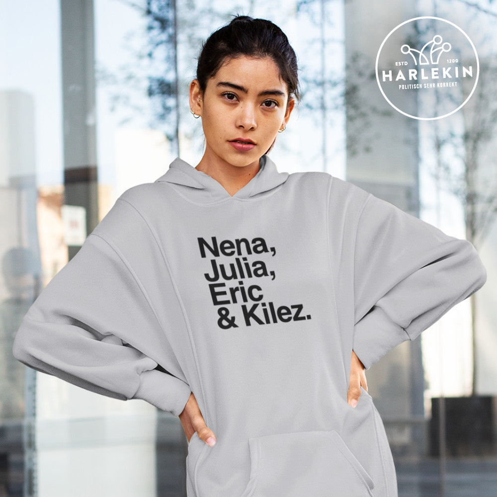 DIE MÖHRE: GRÜNZEUG HOODIEKLEID MÄDELS • NENA, JULIA, ERIC & KILEZ - HELL-HARLEKINSHOP