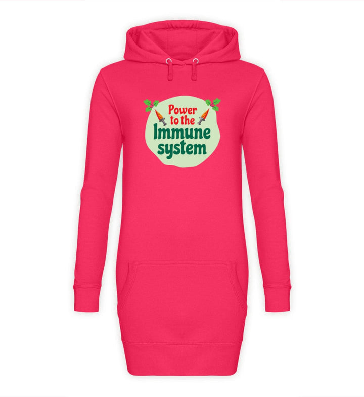 DIE MÖHRE: GRÜNZEUG HOODIEKLEID MÄDELS • POWER TO THE IMMUNE SYSTEM-HARLEKINSHOP