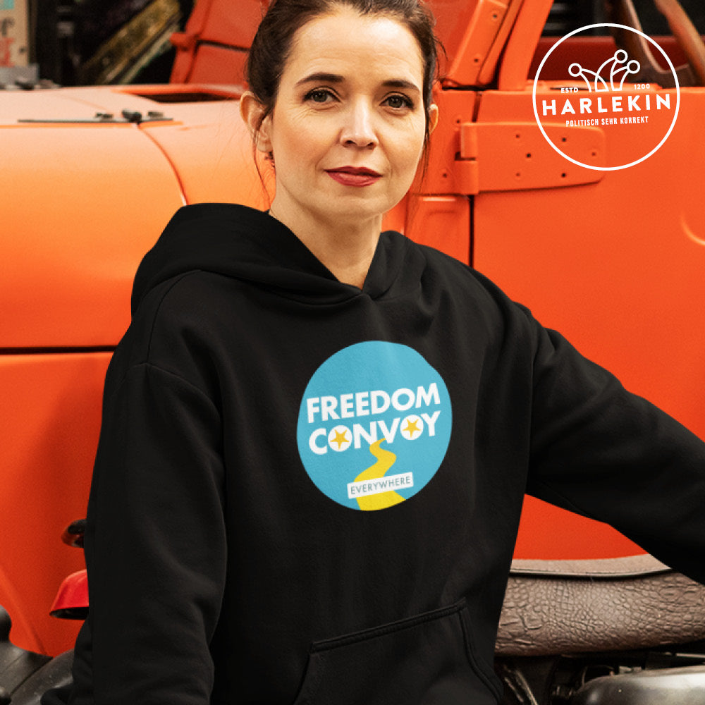 DIE MÖHRE: GRÜNZEUG ORGANIC HOODIE MÄDELS • FREEDOM CONVOY-HARLEKINSHOP