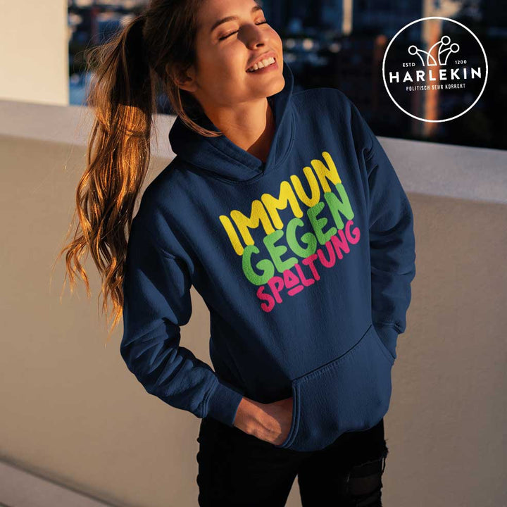 DIE MÖHRE: GRÜNZEUG ORGANIC HOODIE MÄDELS • IMMUN GEGEN SPALTUNG-HARLEKINSHOP