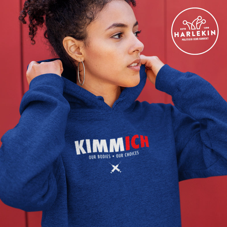 DIE MÖHRE: GRÜNZEUG ORGANIC HOODIE MÄDELS • KIMMICH: OUR BODIES OUR CHOICES-HARLEKINSHOP