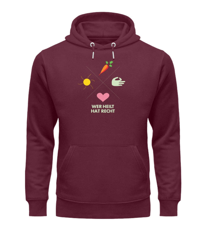 DIE MÖHRE: GRÜNZEUG ORGANIC HOODIE MÄDELS • WER HEILT, HAT RECHT!-HARLEKINSHOP