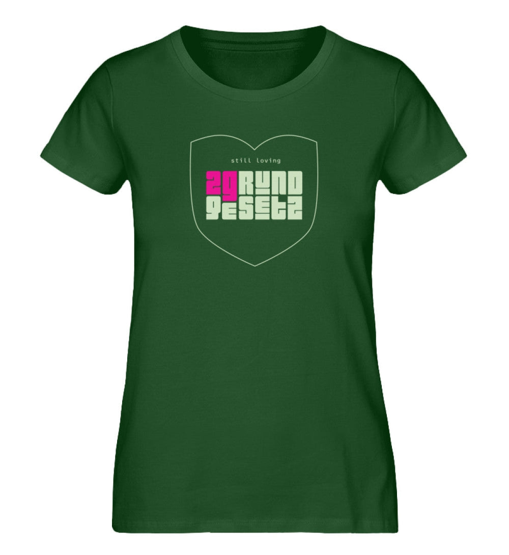 DIE MÖHRE: GRÜNZEUG ORGANIC SHIRT MÄDELS • 2G: STILL LOVING GRUNDGESETZ-HARLEKINSHOP