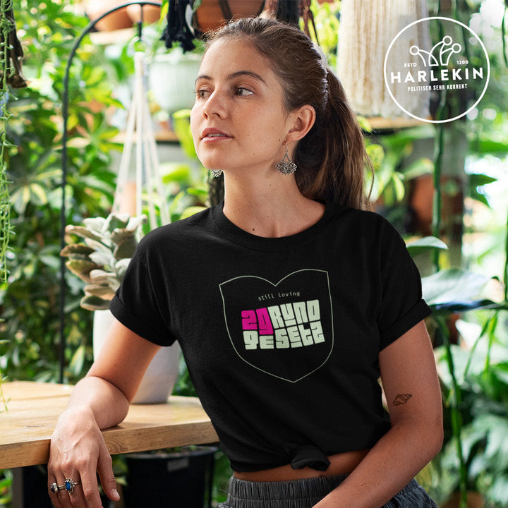 DIE MÖHRE: GRÜNZEUG ORGANIC SHIRT MÄDELS • 2G: STILL LOVING GRUNDGESETZ-HARLEKINSHOP
