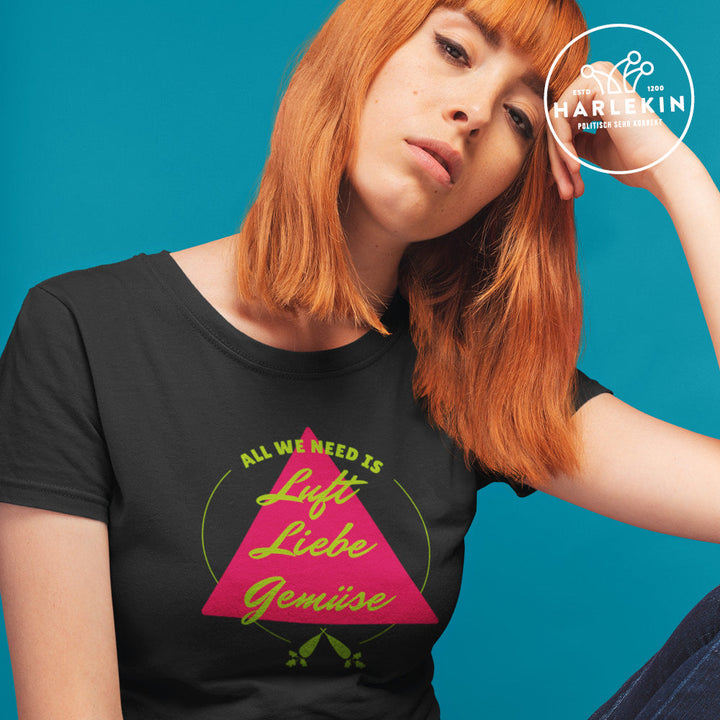 DIE MÖHRE: GRÜNZEUG ORGANIC SHIRT MÄDELS • ALL WE NEED IS-HARLEKINSHOP