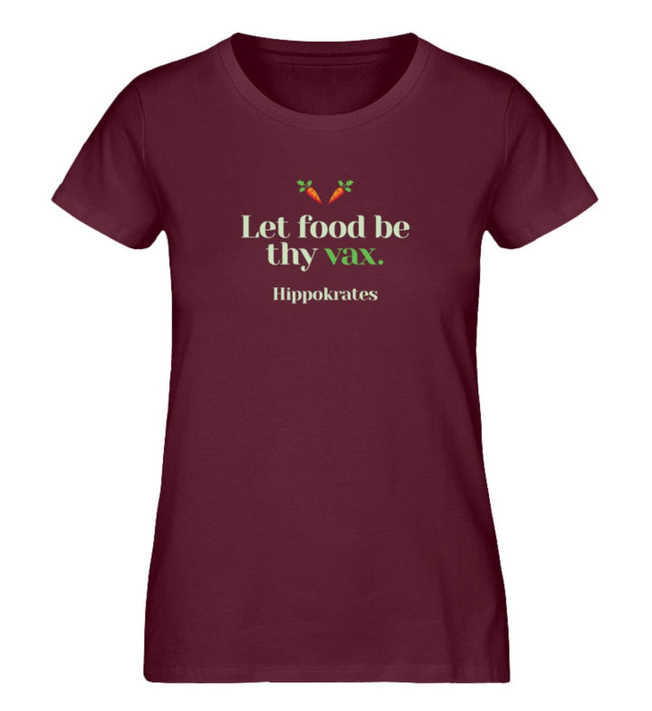 DIE MÖHRE: GRÜNZEUG ORGANIC SHIRT MÄDELS • FOOD & VAX / HIPPOKRATES - DUNKEL-HARLEKINSHOP