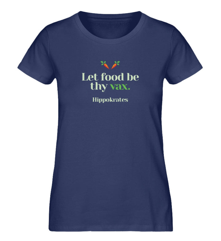 DIE MÖHRE: GRÜNZEUG ORGANIC SHIRT MÄDELS • FOOD & VAX / HIPPOKRATES - DUNKEL-HARLEKINSHOP
